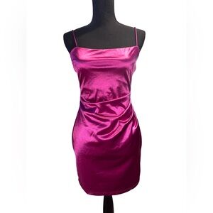 NWT Windsor metallic magenta bodycon dress